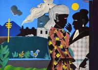 Romare Bearden THE CONVERSATION Lithograph - Sold for $1,792 on 05-24-2025 (Lot 433).jpg